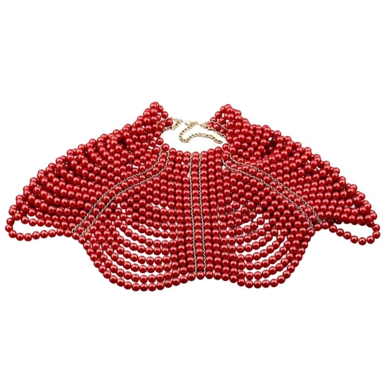 Body Chain Jewelry - 49MD Элегантная женская шаль Многослойное ожерелье