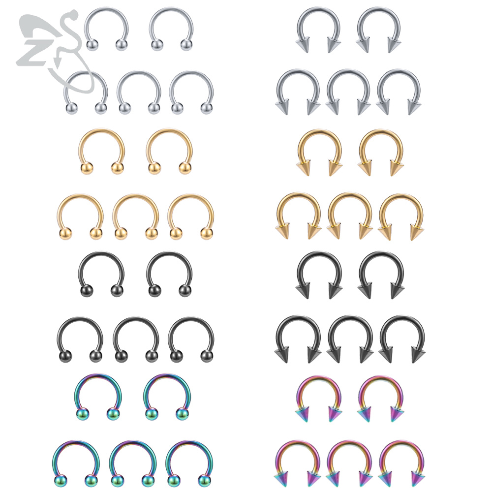 Кольцо в нос ZS, подкова из хи – обзор и цена Zs Body Jewelry