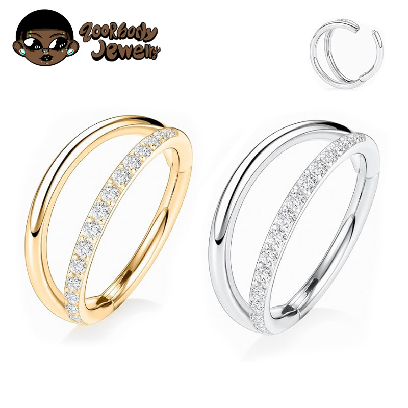 ASTM F136 Титан 16G Луна Кольц – обзор и цена Zoor Body Jewelry