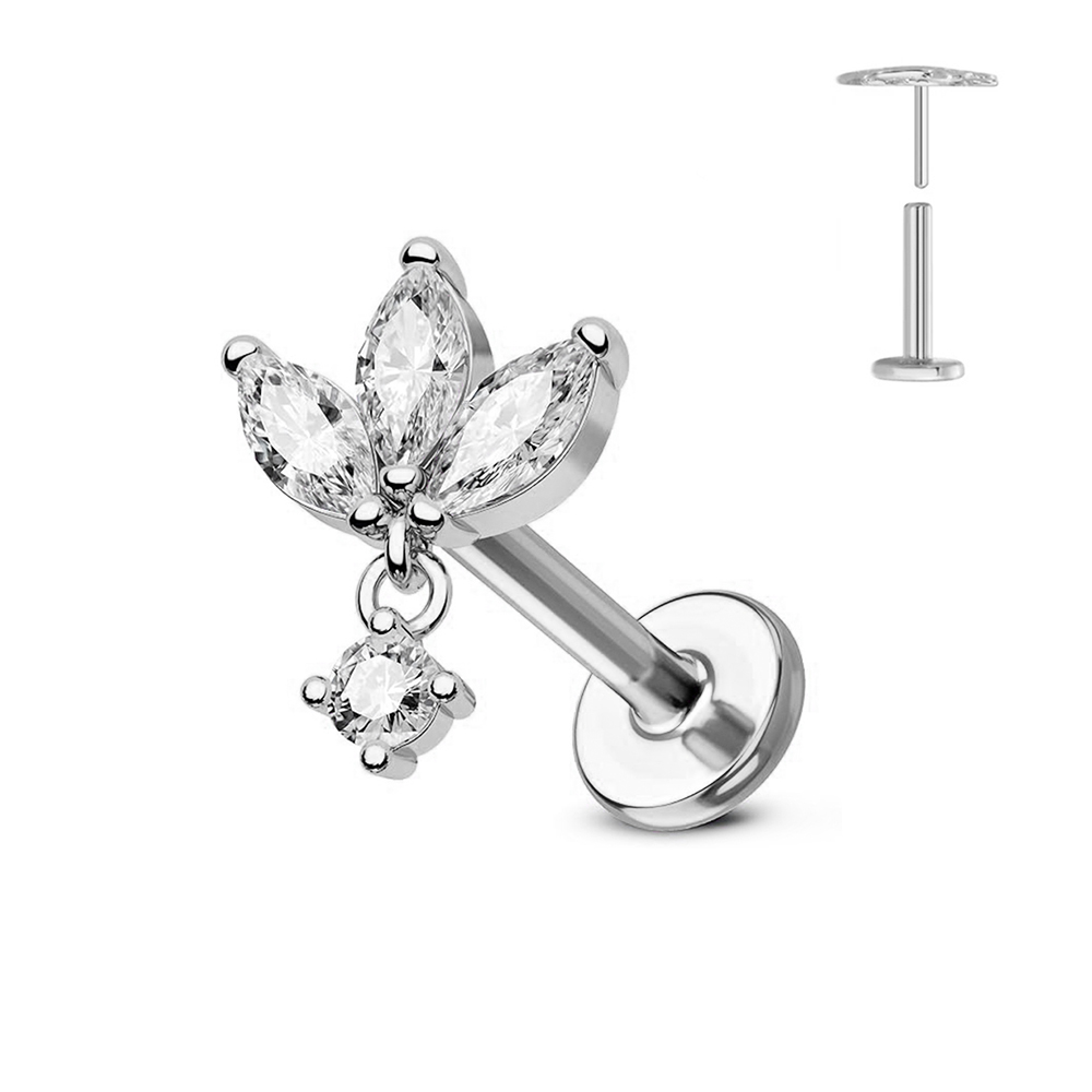 ASTM F136 G23 Титановый цветок – обзор и цена Zoor Body Jewelry
